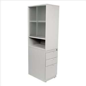   Slide By Doors, Two Box, One File Drawer, and Bottom Shelf Office