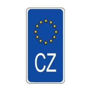    Czech Republic Euroband Sidebar Decal   Bumper Sticker Automotive