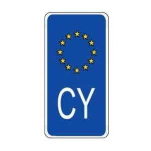  Cyprus Euroband Sidebar Decal   Bumper Sticker Automotive