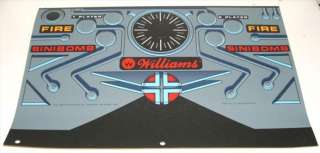 Williams Sinistar Upright Control Panel Overlay, CPO  