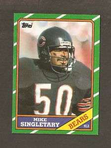 1986 Topps Football #24 Mike Singletary Chicago Bears  
