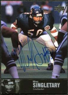 1997 Upper Deck Legends Autographs #AL163 Mike Singletary  