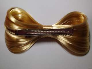 gold big bow hair cilp condition 100 % new size 11 5 x 6 cm color 