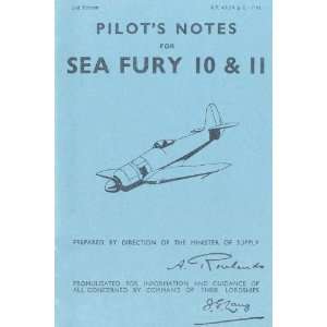  Hawker Sea Fury Aircraft Pilots Notes Manual Hawker 