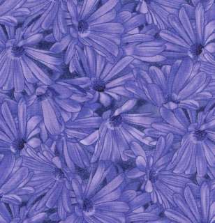   Blue Daisy Flower Floral Quilt Fabric Simple Pleasures Sewing  