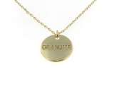 24K GOLD EP ROUND GRANDMA NECKLACE  