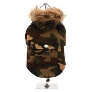 UrbanPup Forest Camouflage Parka (Small   Dog Body Length 10 / 25cm 