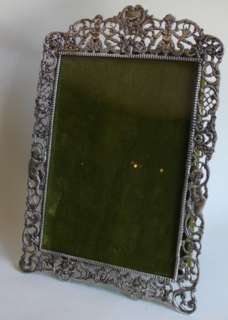 Nice antique Argentine silver 800 with cherubs picture frame  