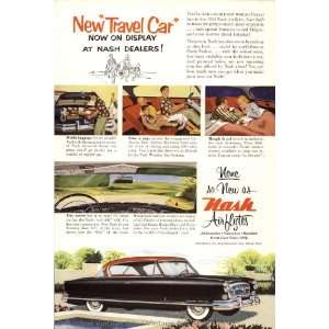 1953 Nash Airflytes New Travel Car Vintage Ad 