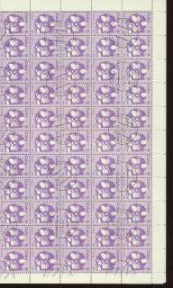 CUBA 1983 FLOWERS SET OF 4 IN CTO SHEETS Of 100 (400 Stamps)  