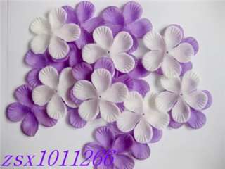 100cream Silk flower Petal wedding girl dress Appliques  