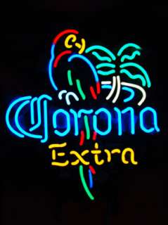 CORONA EXTRA PARROT BEER BAR NEON LIGHT SIGN AL006  