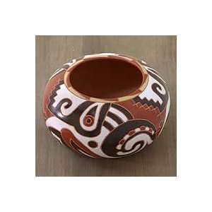  NOVICA Ceramic vessel, Maya Library