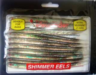Sidewinder Shimmer Sandeel Eels Lures 6 x10 Sandeels  