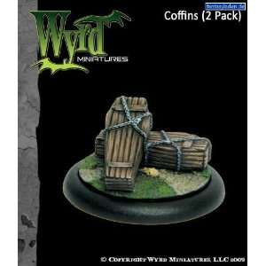  Malifaux Miniatures Coffins (2 Pack) Toys & Games
