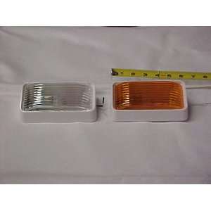  New Amber or Clear Porch Light W/o Switch Automotive
