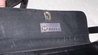 Named WW2 WWII US Navy Waves Leather Purse Uniform Accessory Handbag 