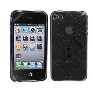 New Clear Rhombus GEL TPU Case Cover for iPhone 4 4G  