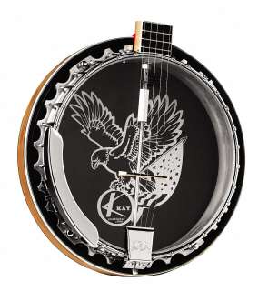Kay American Spirit has a maple neck, maple inlaid resonator, clear 