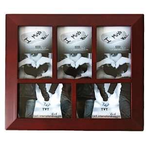 Opening Wooden Collage Matte Finish Picture Frame 