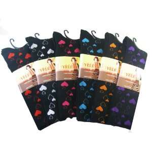 Yelete Fashion Thigh Highs (3 Pairs)   Fashion Tights Assorted Colored 