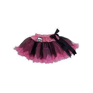  Monster High Pink Pettiskirt skirt with Black Fishnet and 