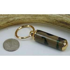  Camouflage Acrylic Pill Case With a Gold Finish Office 