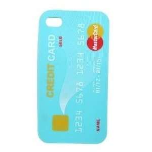  Blue Credit Card Style Silicone Cover Case Skin for Apple 