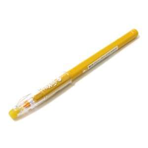 Pilot FriXion Color Pencil Like Erasable Gel Ink Pen   0.7 mm   Yellow 