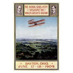  Dayton Ohio Air Aviation Show Giclee Poster Print, 18x24 