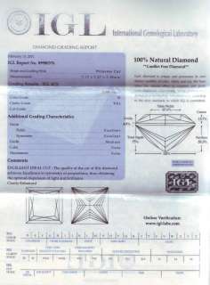 18 carat D/VS1 DEISNGER PRINCESS CUT CERTIFIED DIAMOND ENGAGEMENT 