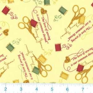   Wide Common Thread Yellow Fabric By The Yard Arts, Crafts & Sewing