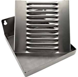 Wall Mount Draft Beer Drip Tray   6x6 Stainless Steel  