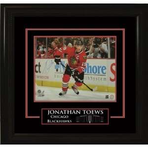  Jonathan Toews Autographed/Hand Signed 16 x 20 Etched 