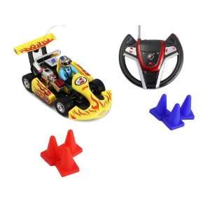  (Yellow) GoKart Crazy Racing 123 Scale Electric RTR RC Go 