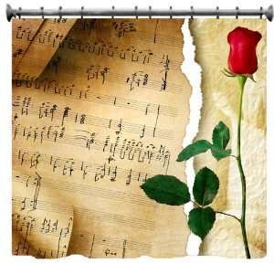  Music for a Rose Shower Curtain   69 X 70