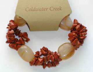 COLDWATER CREEK Stretch BRACELET Semi Precious Stones  