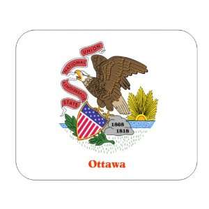  US State Flag   Ottawa, Illinois (IL) Mouse Pad 