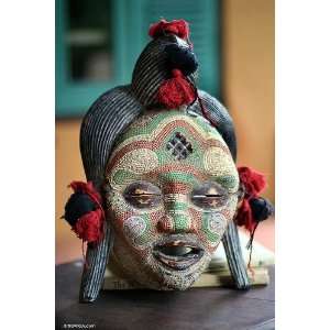 Congolese wood Africa mask, River Goddess 