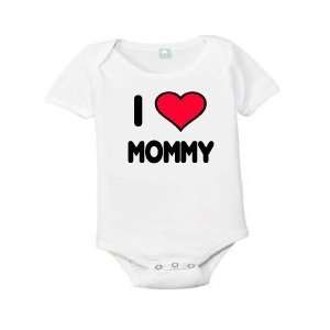 I Love Mommy with Red Heart Baby T shirt Size 6 months 