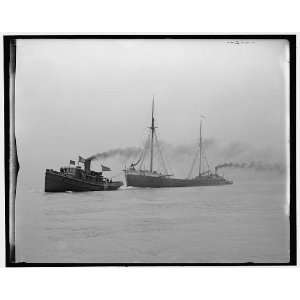  A Tow entering St. Clair Ship Canal