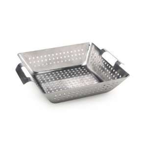    Bull Stainless Steel Square Wok   12 in. Patio, Lawn & Garden