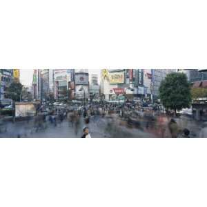 Crowd Walking at Shibuya Crossing, Tokyo, Japan by Panoramic Images 