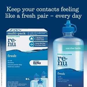 Renu fresh Multi Purpose Contact Lens Solution Two 16 Ounce Bottles 