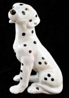 LARGE Vintage Hand Painted Porcelain DALMATIAN Dog R10  