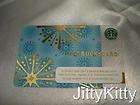 STARBUCKS 2006 GOLD & BLUE SNOWFLAKES LIMITED GIFT CARD NWT * NO VALUE