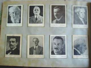 FAMOUS JEWS PALESTINE CIGARETTE KEDEM CARDS ALBUM 1939  