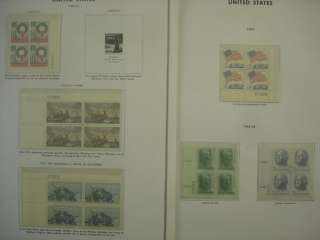 US 25 Pages MNH Plate Block Postage Great Commems 1958 63 Clean 
