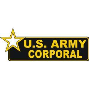  United States Army Corporal Bumper Sticker Decal 6 