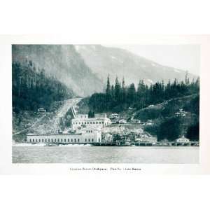  1915 Print Canada Coquitlam Buntzen Development Lake Power 